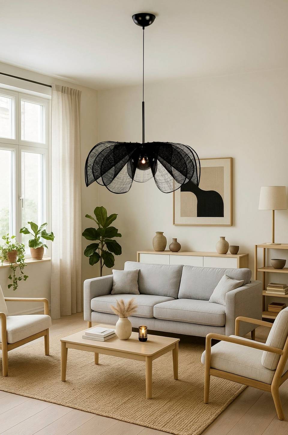 Markslöjd Taklampa Styrka 1L 75cm, svart från Markslöjd, bild 5