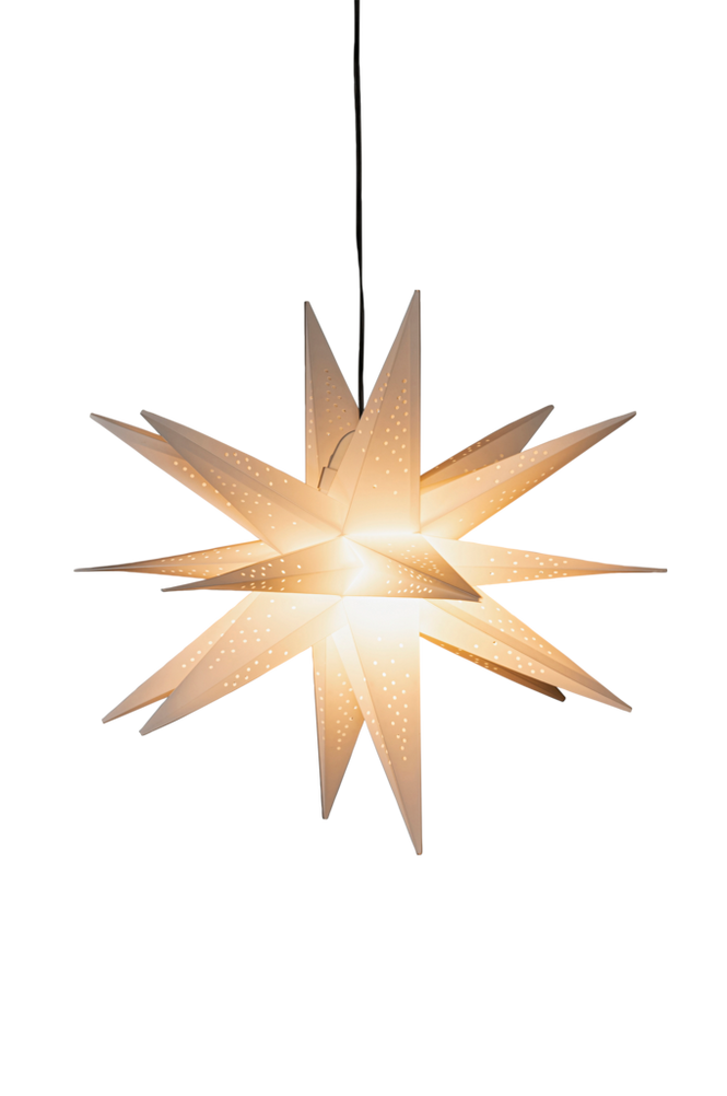 3-D Plaststjärna LED höjd 60 cm