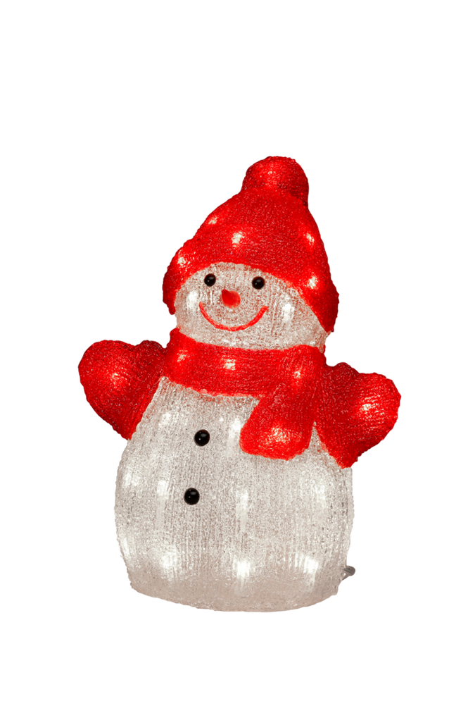 Snögubbe LED höjd 32 cm