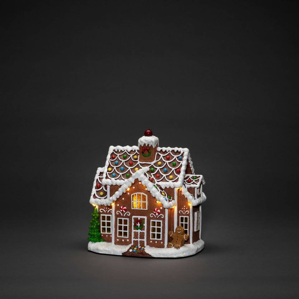 Konstsmide Pepparkakshus höjd 27 cm, brun från Konstsmide, bild 2