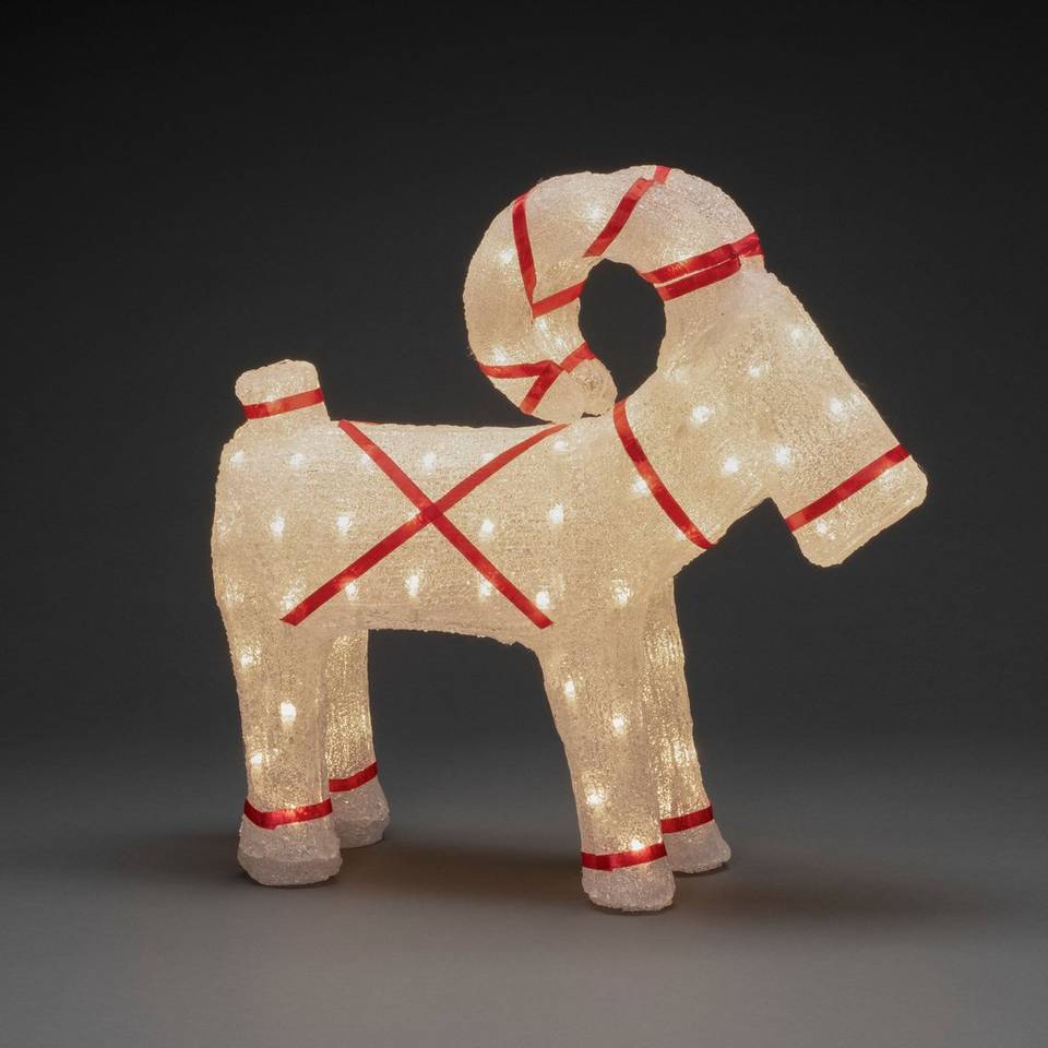 Konstsmide Julbock LED höjd 48 cm, vit från Konstsmide, bild 2