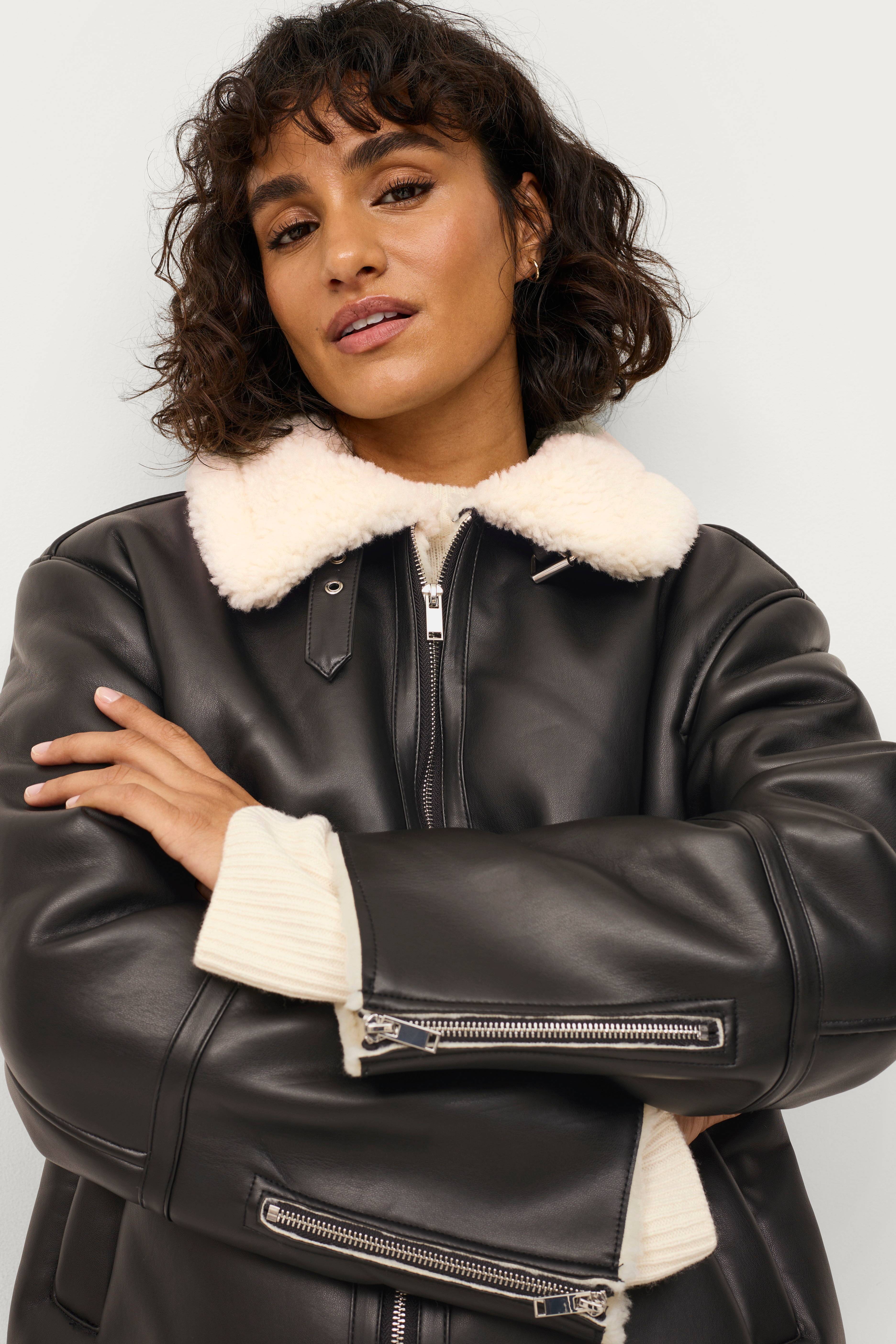 Shearling jacka deals