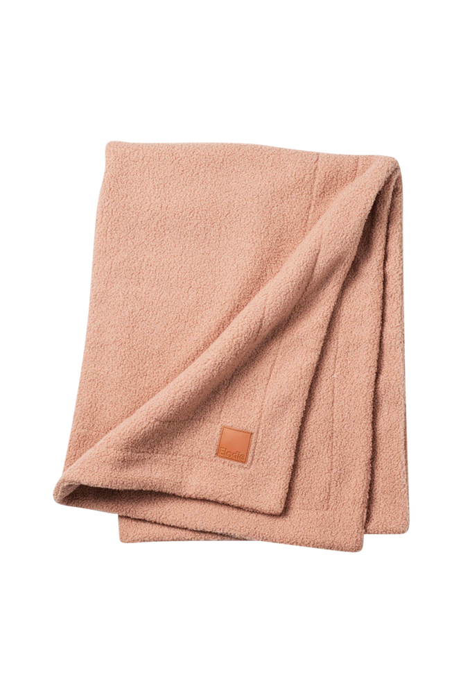 Pärlsammetsfilt – Pink Bouclé