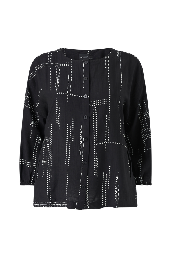 Gozzip  - Skjorte gAnnbrit Shirt - Sort - 50/52