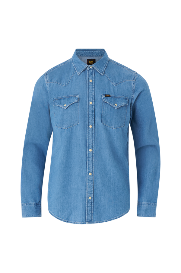Lee - Cowboyskjorte Regular Western Shirt - Blå - S