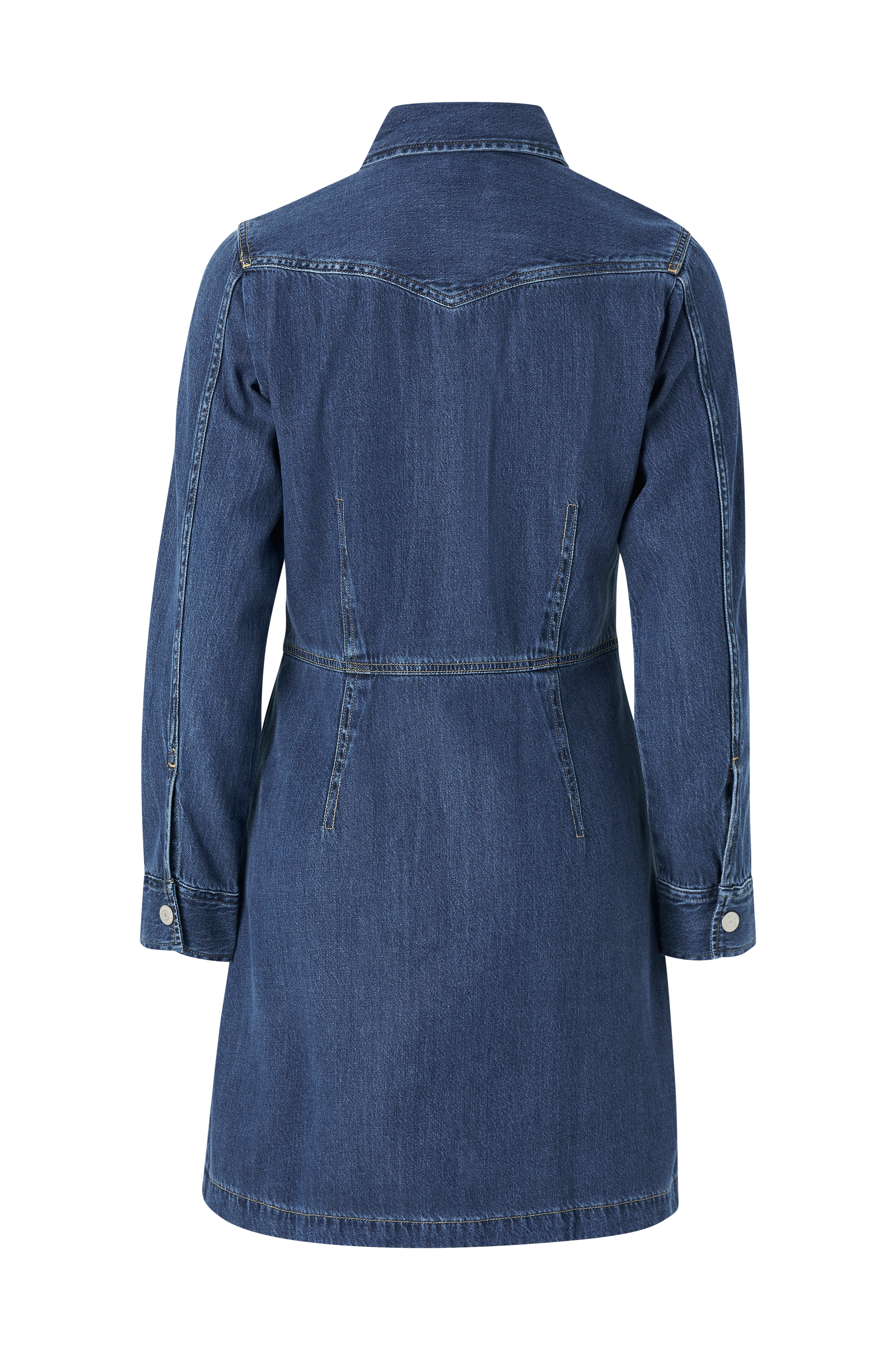Levi's Jeansklnning Otto Western Dress - Bl - Korta klnningar | Ellos.se