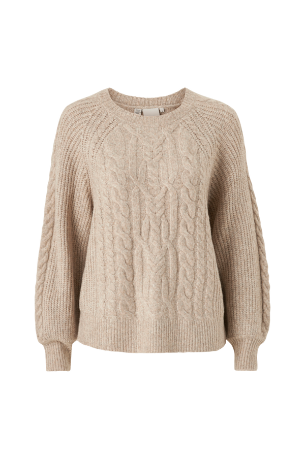 ICHI - Trøje ihMylle LS3 - Beige - 34