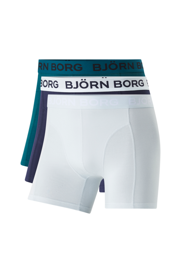 Björn Borg - Boksershorts Cotton Stretch Boxer 3-pak - Flerfarvet - XL