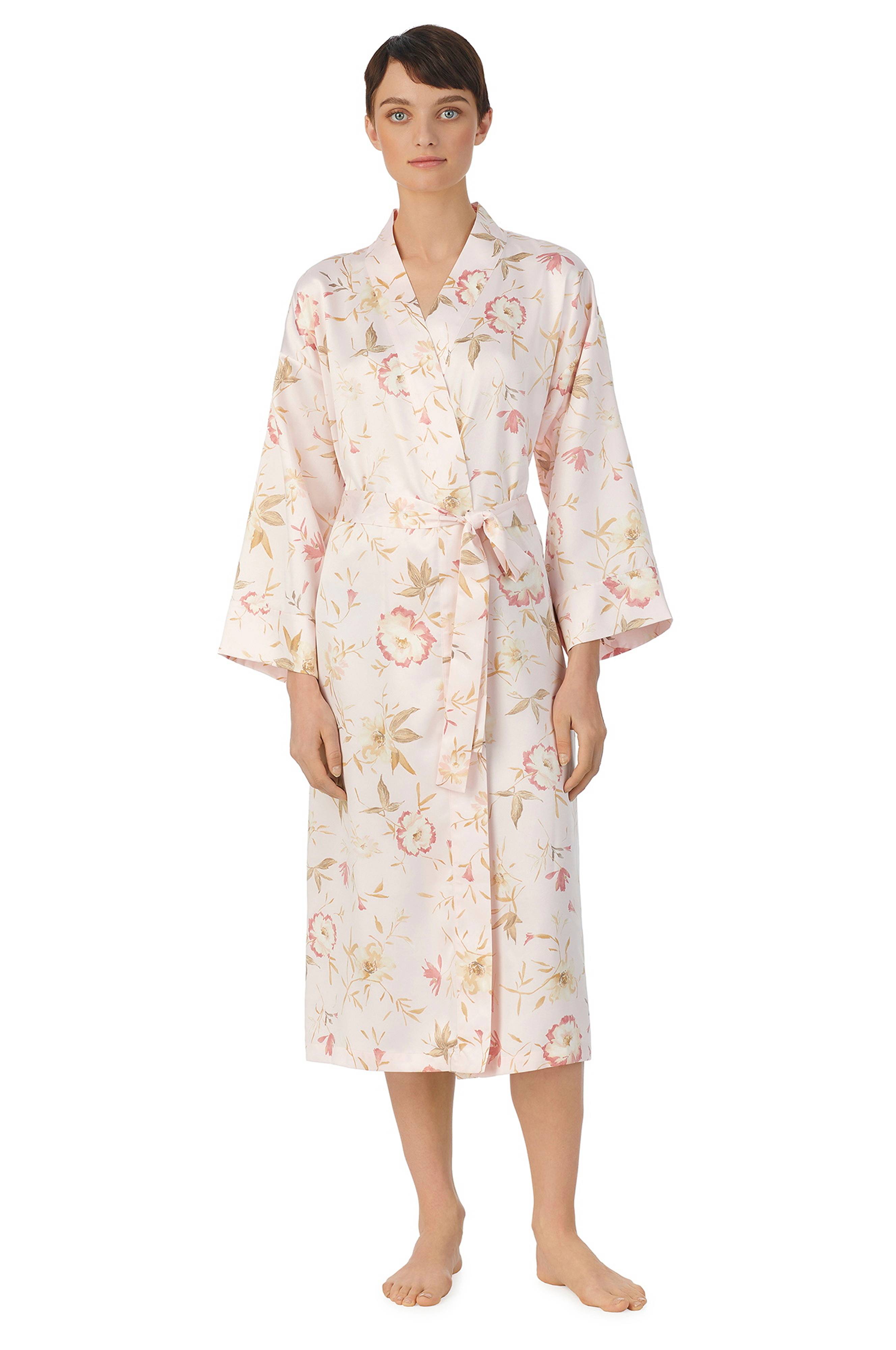 Lauren Ralph Lauren Kimono Lrl Ballet Kimono Wrap Robe Roosa