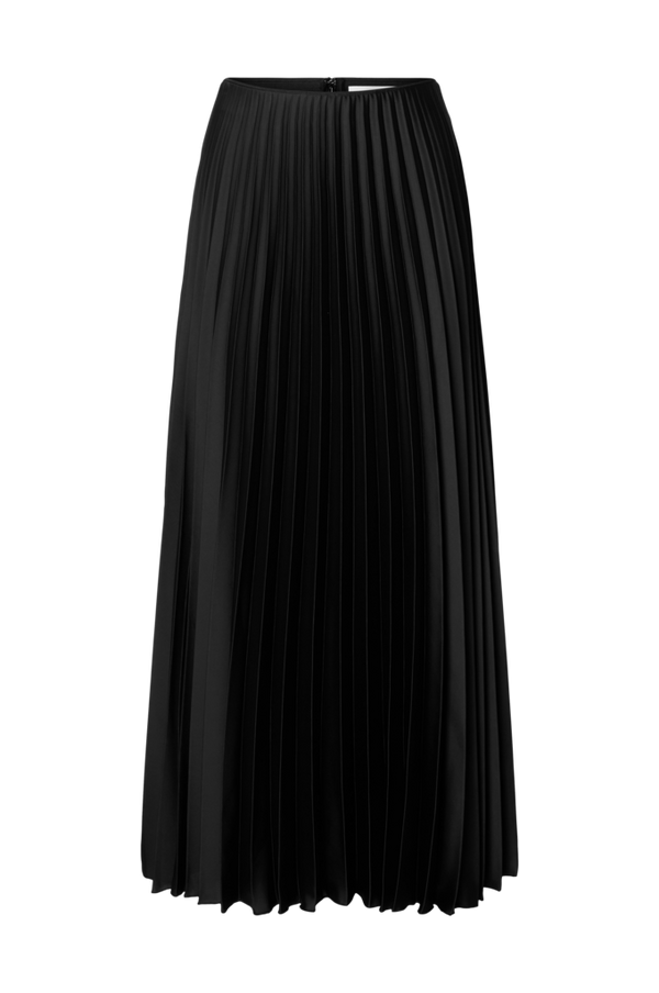 Selected FEMME - Maxi nederdel slfTina HW Ankle Plisse Skirt - Sort - 46