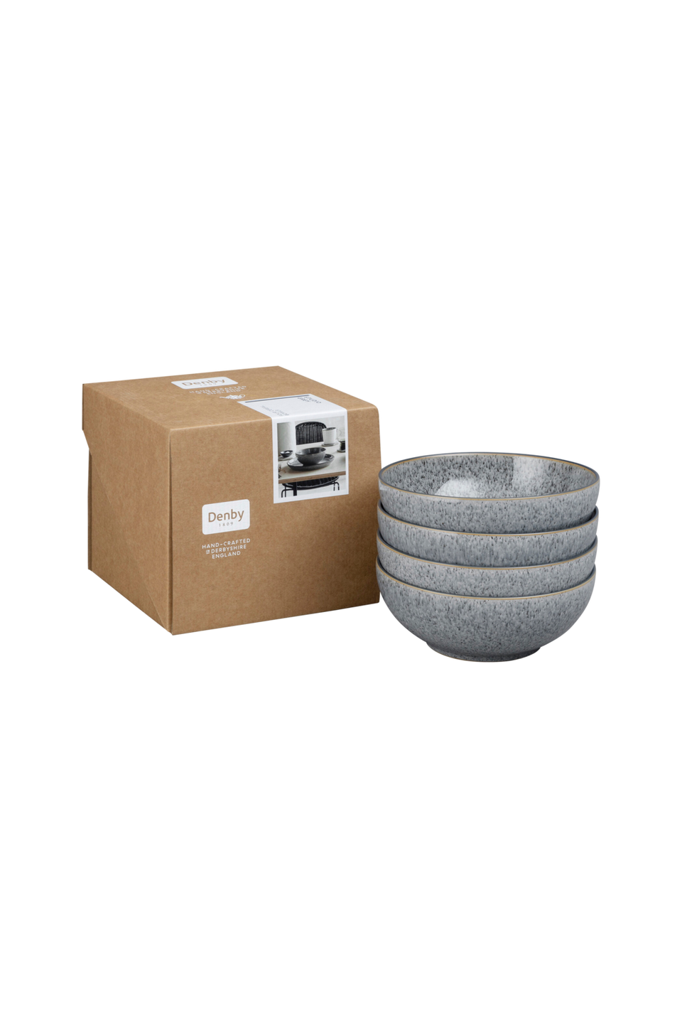 Denby Soppskål / frukostskål Coupe Studio Grey 4-pack, grå från Denby, bild 5