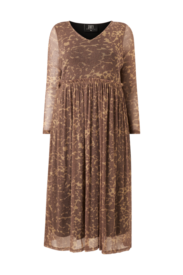 ZOEY - Maxi kjole Amiyah Dress - Brun - 54/56