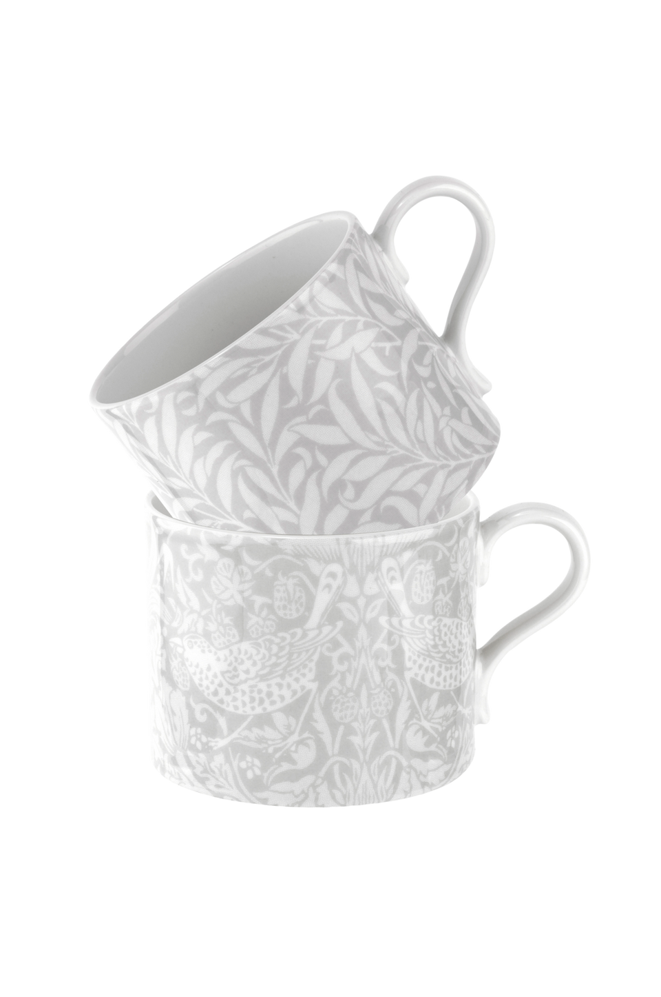 Spode Muggset Pure Morris Strawberry Thief & Willow Bough 2-pack 0,34L, grå från Spode, bild 5