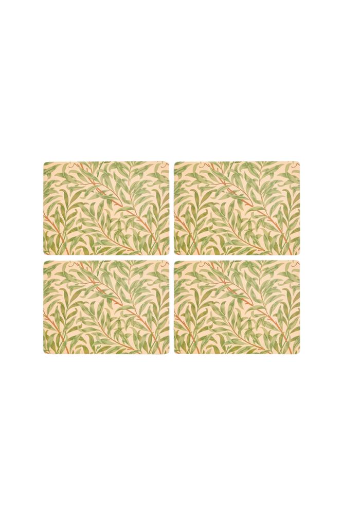 Bordsunderlägg Morris & Co Willow Bough Green 4-pack