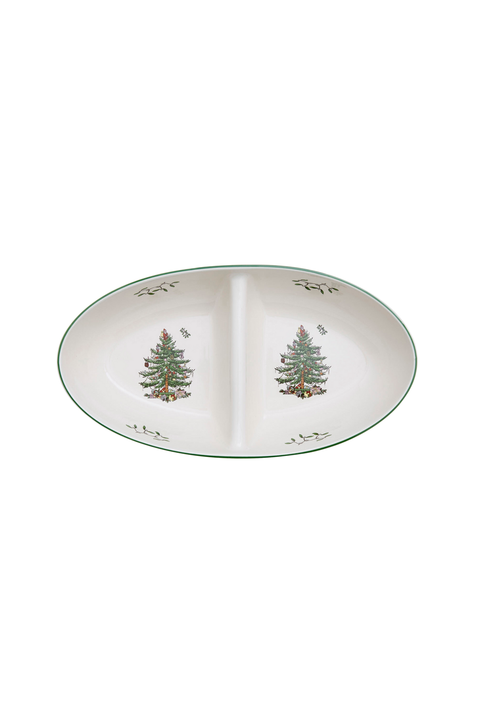 Spode Serveringsskål Christmas Tree Large Divided Server, vit från Spode, bild 5