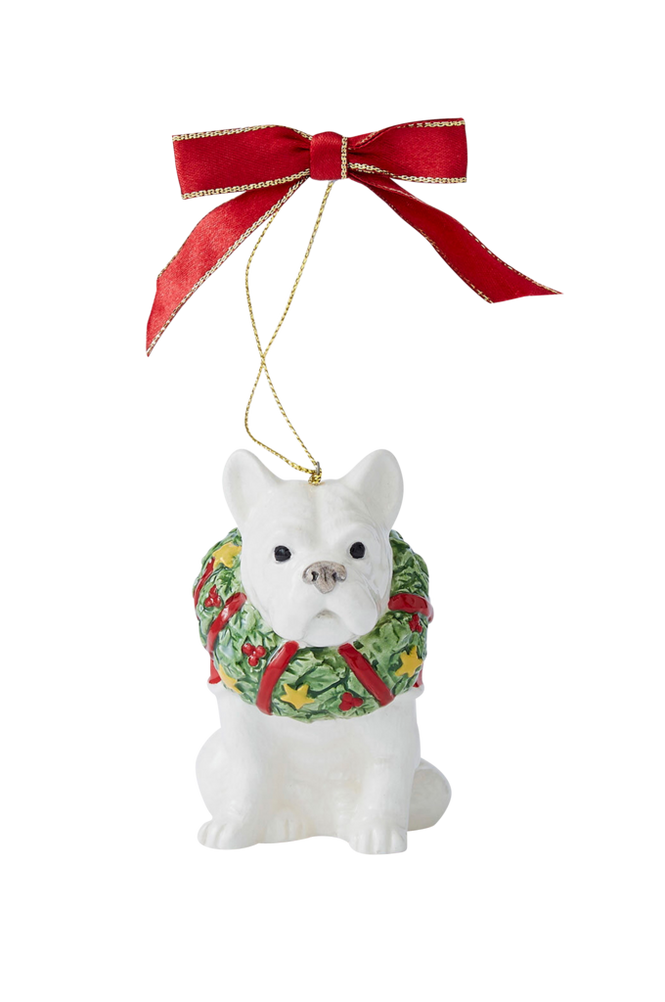 Juletrepynt French Bulldogg Christmas Tree høyde 8,5 cm