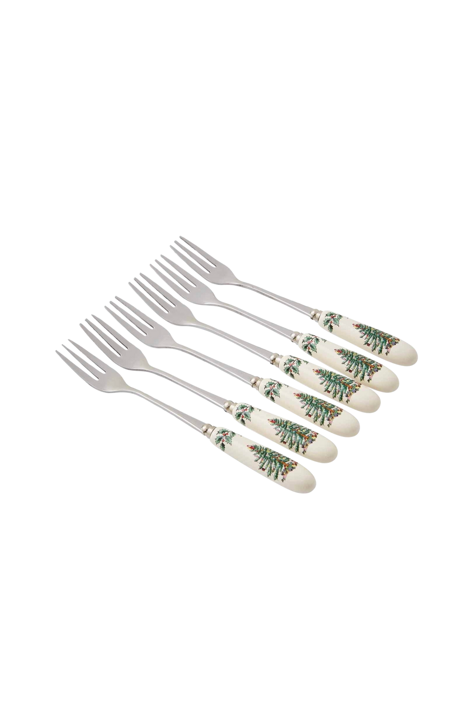 Spode Dessertgaffel Christmas Tree 15 cm 6-pack, vit från Spode, bild 5