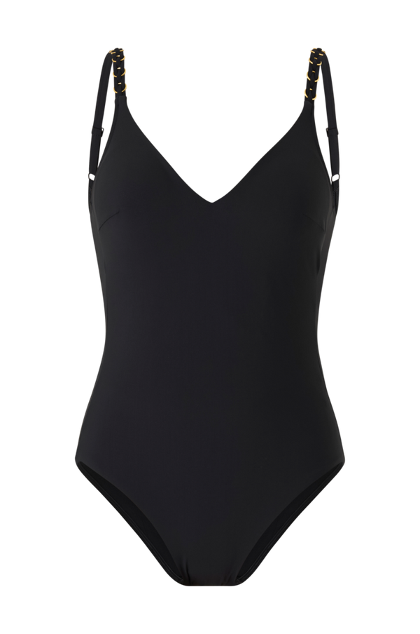 Chantelle - Badedragt Emblem Swimwear Full Brief High Waist - Sort - 38