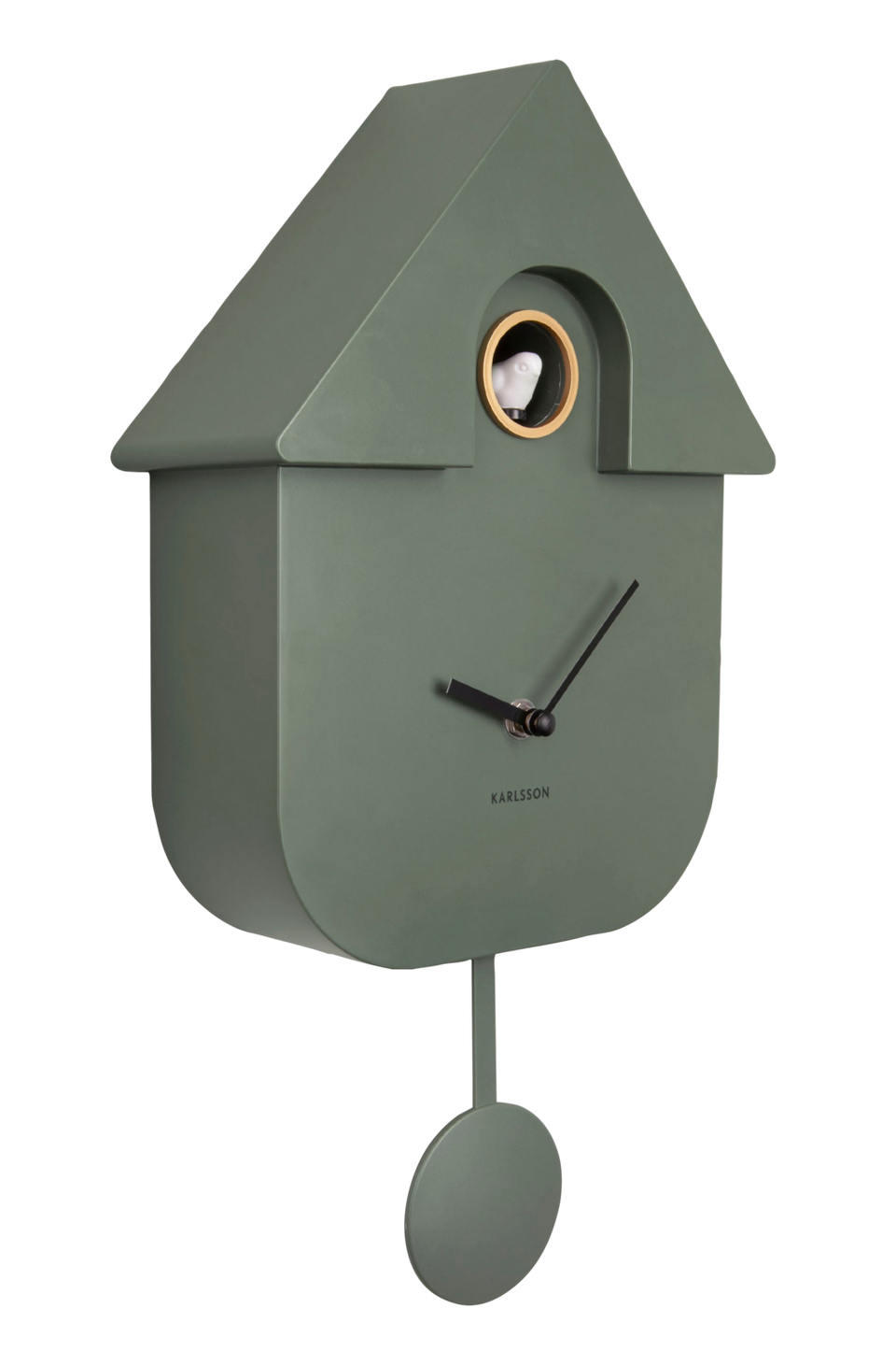 Karlsson Väggklocka Modern Cuckoo, grön från Karlsson, bild 2