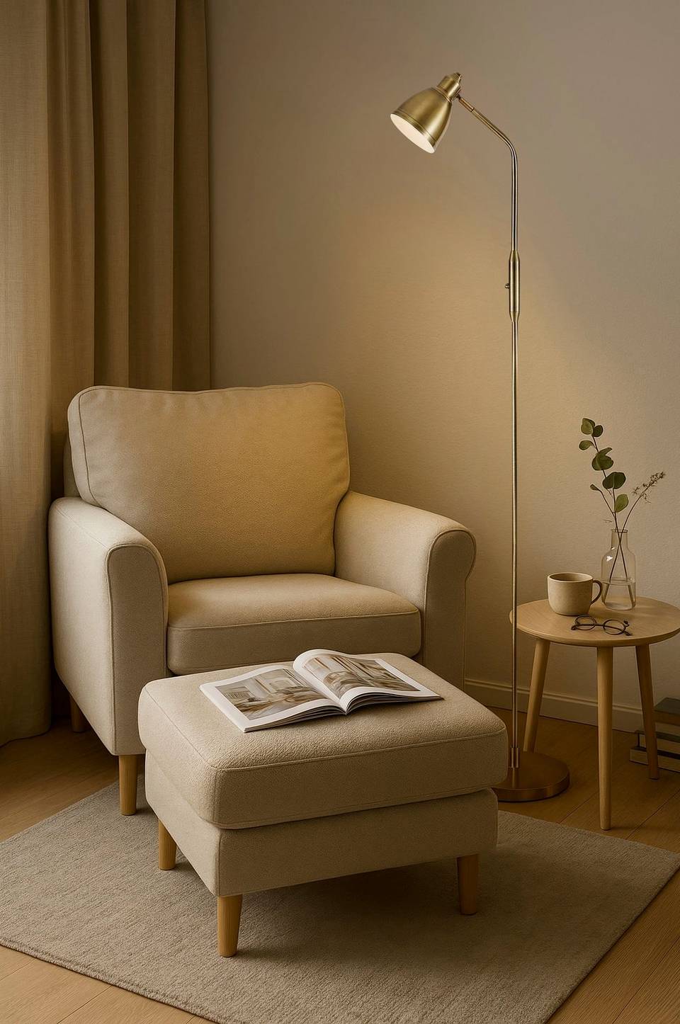 Markslöjd Golvlampa Story, mässing från Markslöjd, bild 2