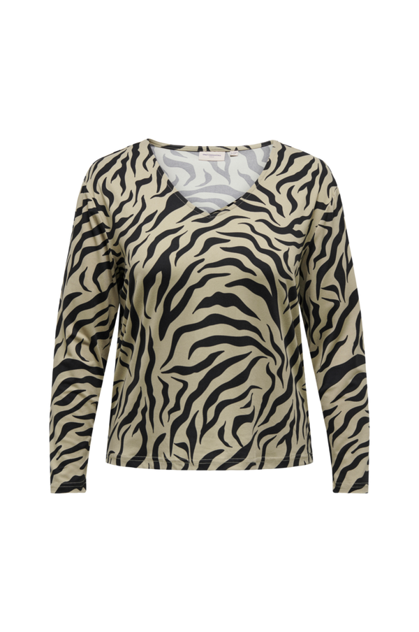 Only Carmakoma - Top carCamille L/S Top CC Jrs - Beige - 50/52