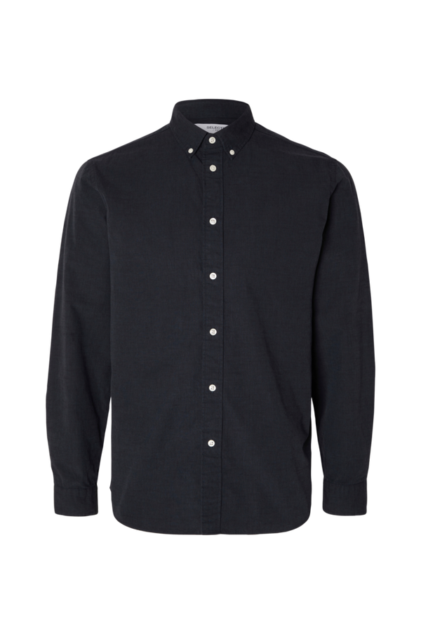 Selected HOMME - Skjorte slhSlimrick-poplin Shirt LS - Blå - S