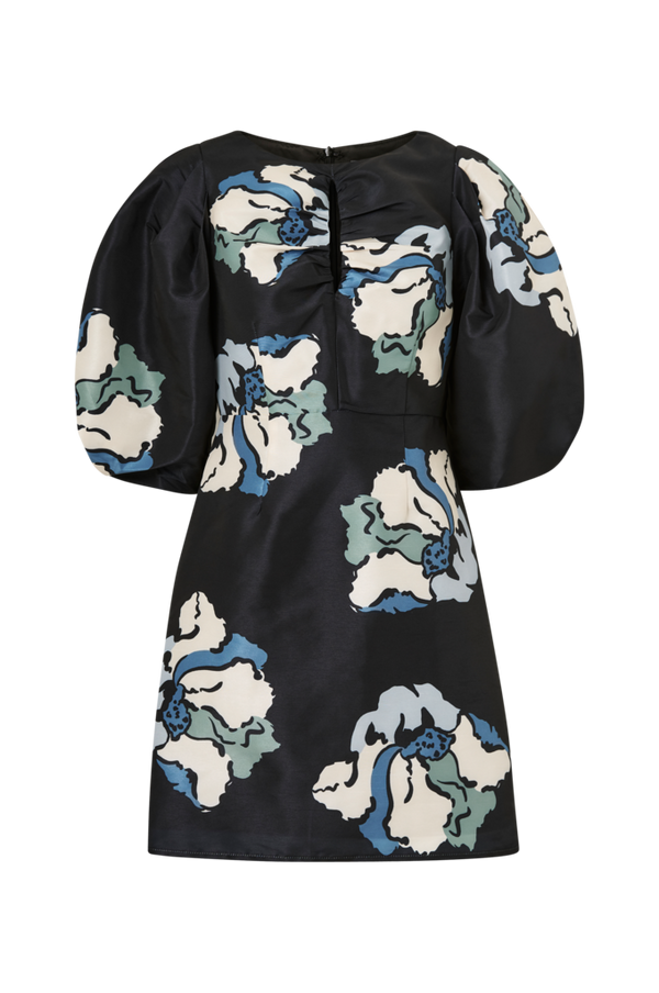 By Malina - Kjole Primerose Open Front Mini Dress - Blå - 40