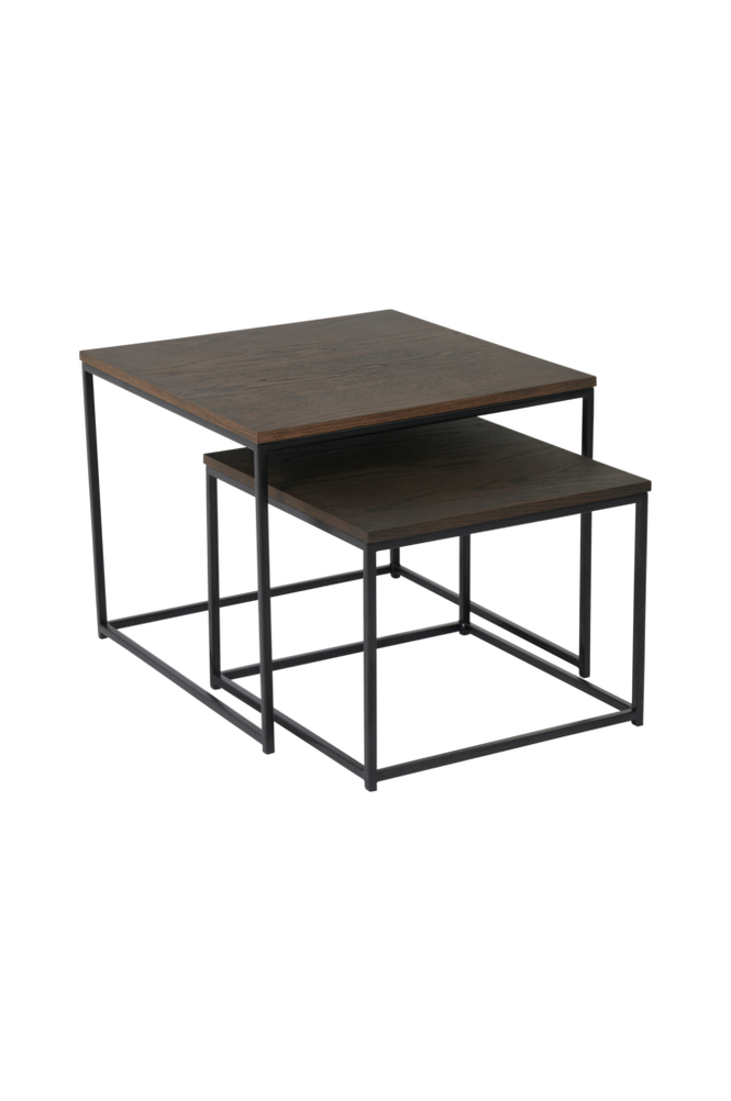 Sidobord set Duett, fyrkant