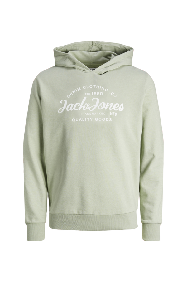 Jack & Jones - Hættetrøje jjForest Sweat Hood Jnr - Grøn - 176