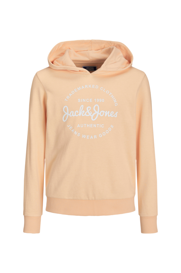 Jack & Jones - Hættetrøje jjForest Sweat Hood Jnr - Orange - 176