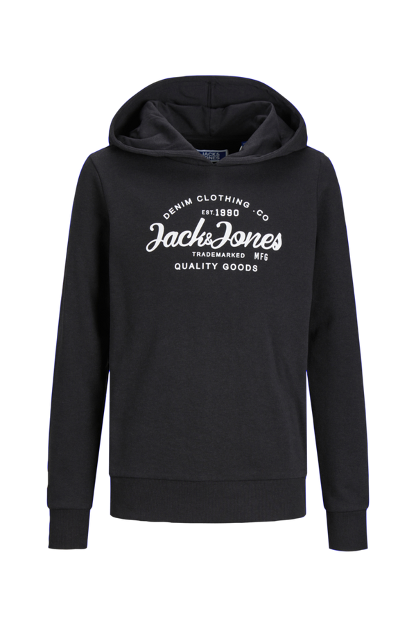 Jack & Jones - Hættetrøje jjForest Sweat Hood Jnr - Sort - 176