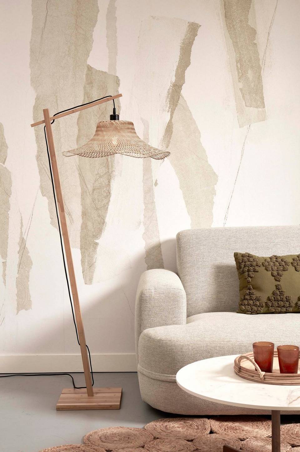Good&Mojo Golvlampa Ibiza, natur från Good&Mojo, bild 2
