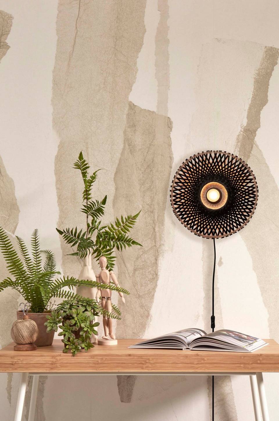 Good&Mojo Vägglampa XS Kalimantan, svart från Good&Mojo, bild 2
