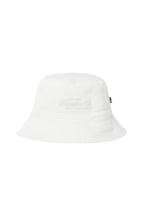 Lexington - Hat Bridgehampton Washed Cotton Bucket Hat - Hvid - L/XL