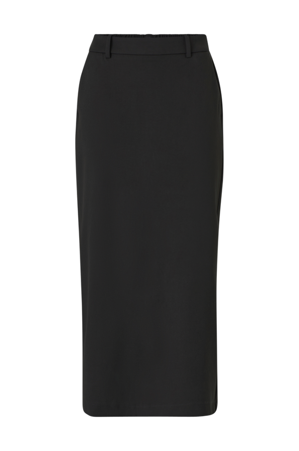 Object - Nederdel objLisa MW Long Skirt - Sort - 40