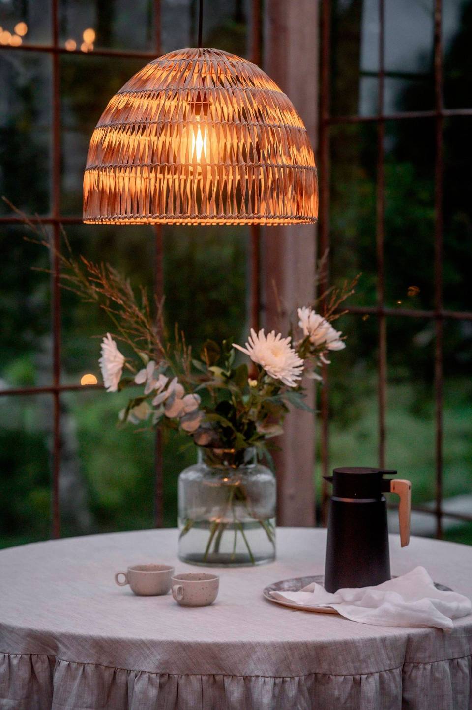 PR Home Taklampa Lace Outdoor 46cm, natur från PR Home, bild 2