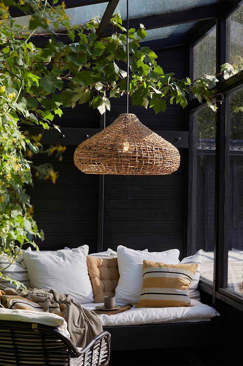PR Home Taklampa Mira Outdoor 58cm, beige från PR Home, bild 2