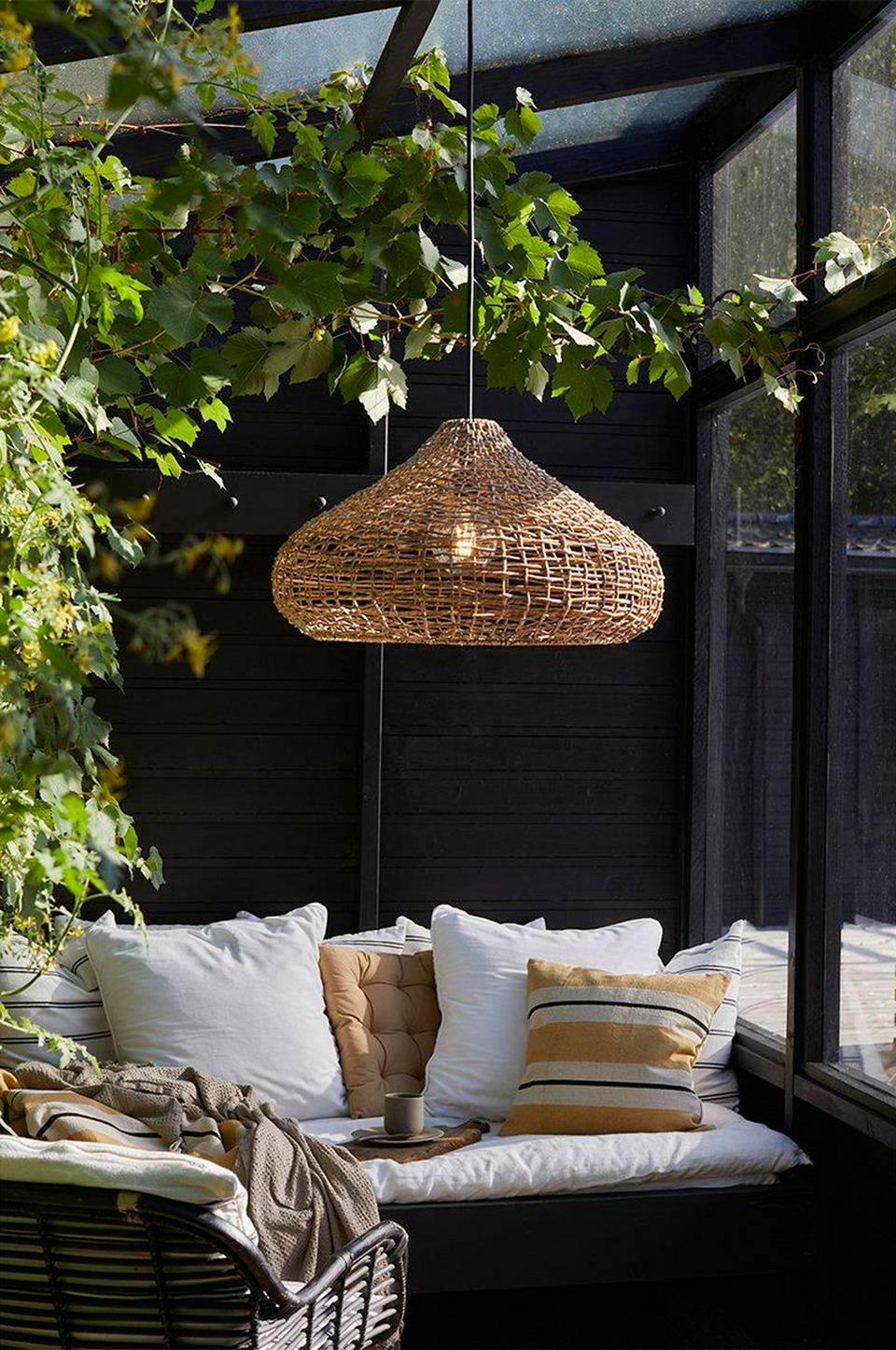 PR Home Taklampa Mira Outdoor 70cm, beige från PR Home, bild 2