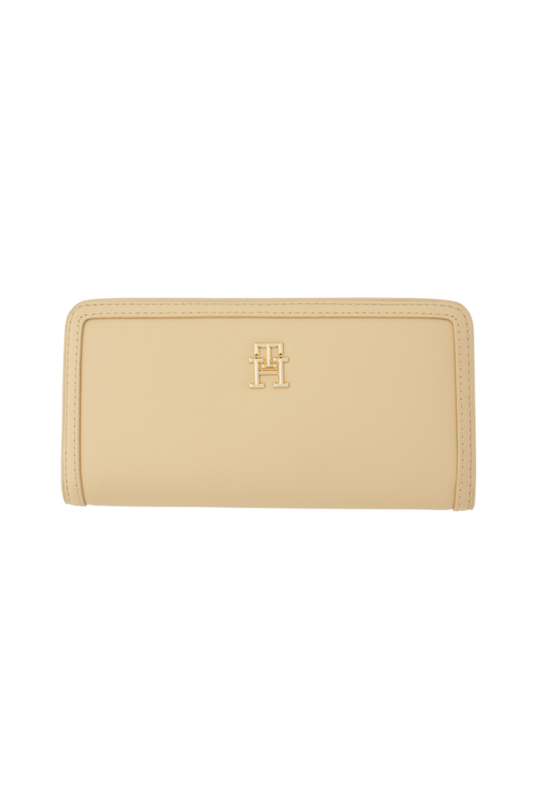 Tommy Hilfiger - Pengepung TH Monotype Large Slim Wallet - Brun - ONE SIZE