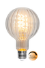 LED E27 G95 Line klar Glas