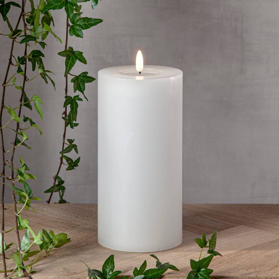 Star Trading Blockljus Flamme Flow Big 22,5 cm, vit från Star Trading, bild 2