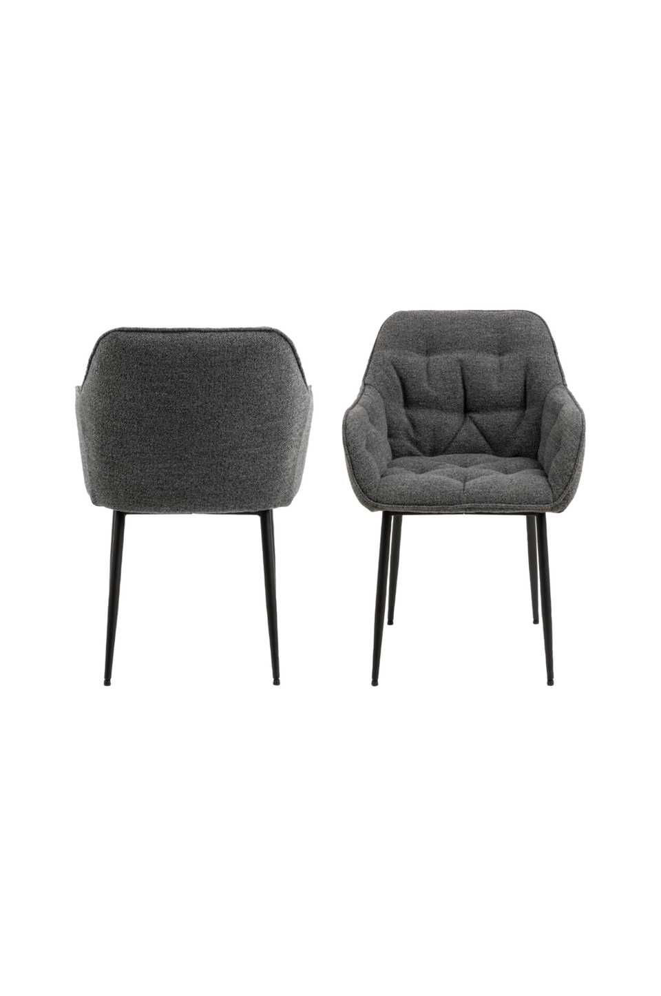 AC Design Furniture Matstol med armstöd Brooke, 2-p, grå från AC Design Furniture, bild 5