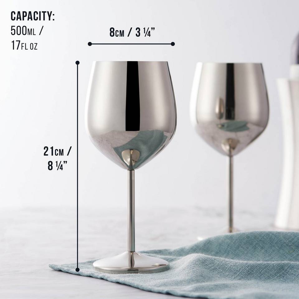 Oak & Steel Vinglas 4-pack, silver från Oak & Steel, bild 5
