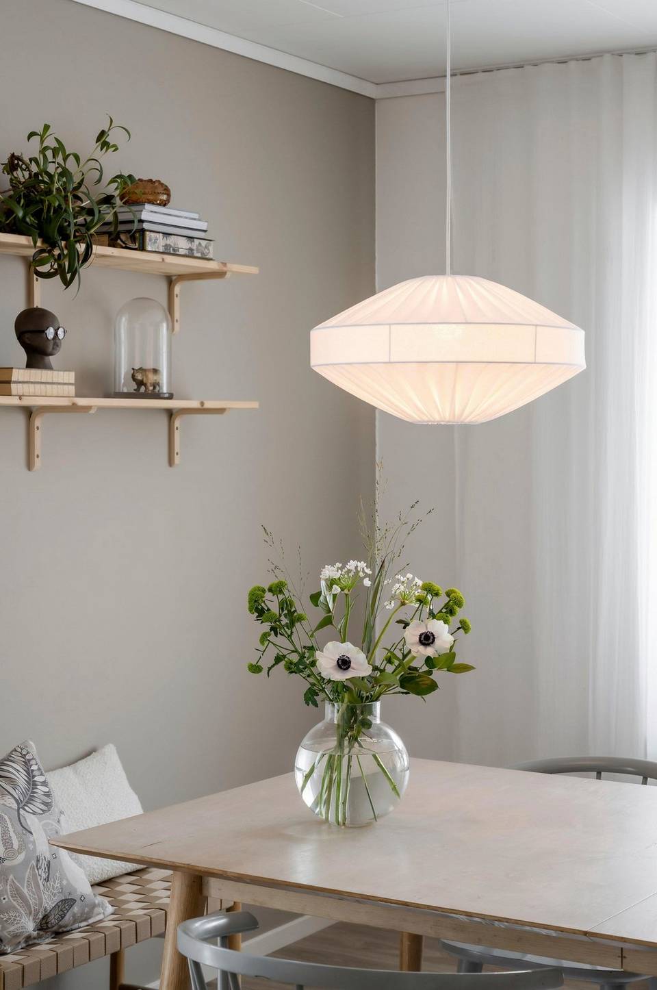 PR Home Pendellampa Edith 50 cm, vit från PR Home, bild 2