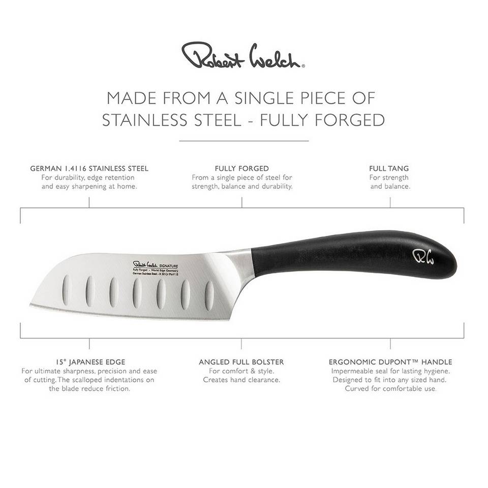 Robert Welch Santokukniv Signature 11cm/ 4, silver från Robert Welch, bild 5