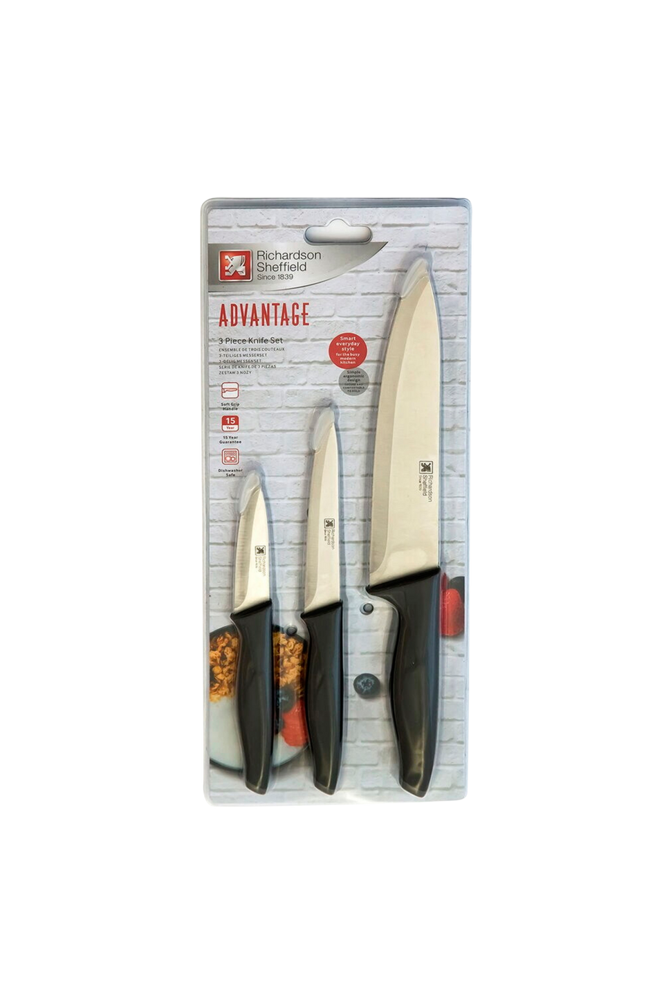 Richardson Sheffield Knivset Advantage 3 delar, svart från Richardson Sheffield, bild 5