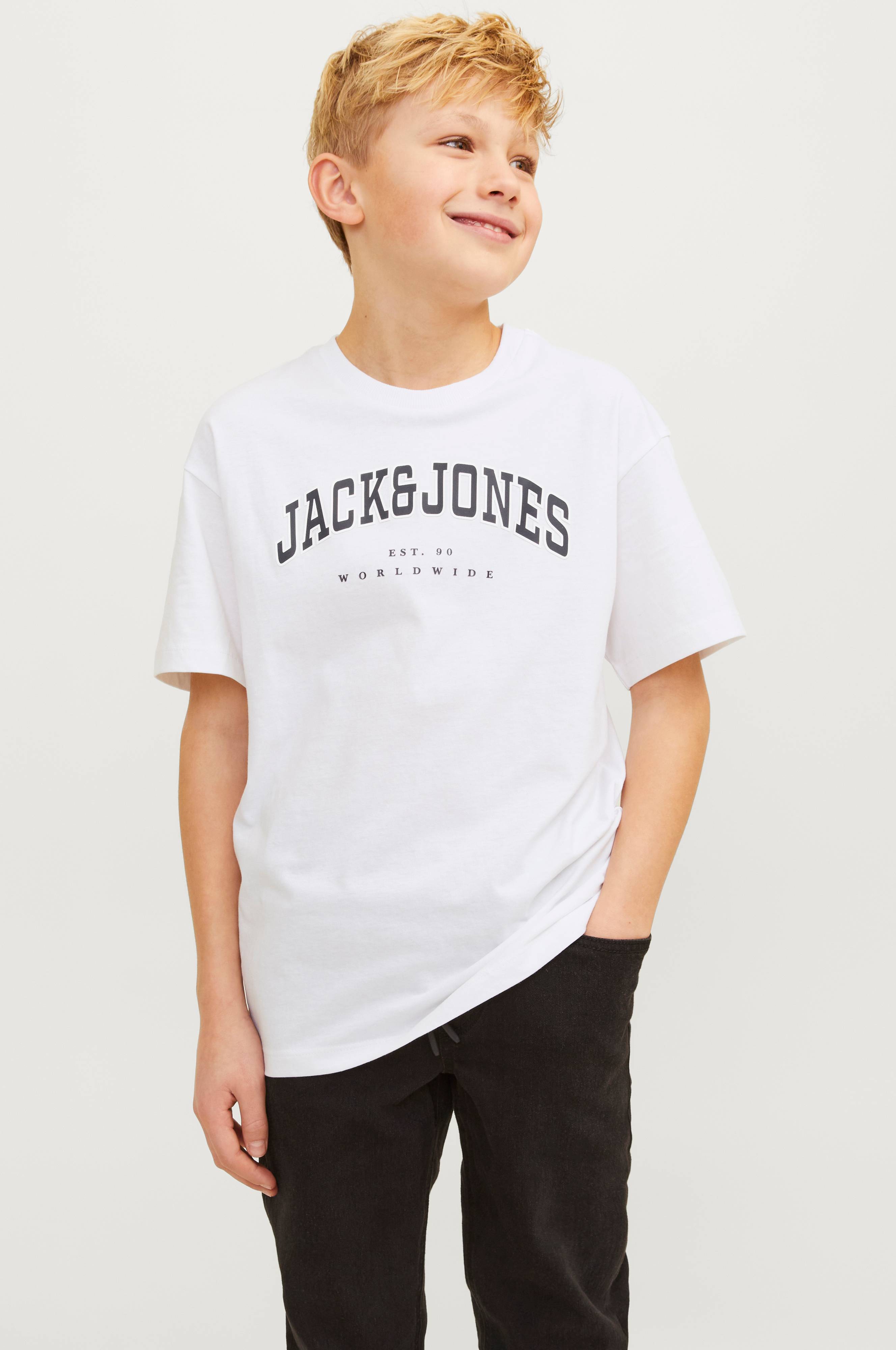 Jack & Jones Junior JJECALEB VARSY TEE O NECK - T-shirt con