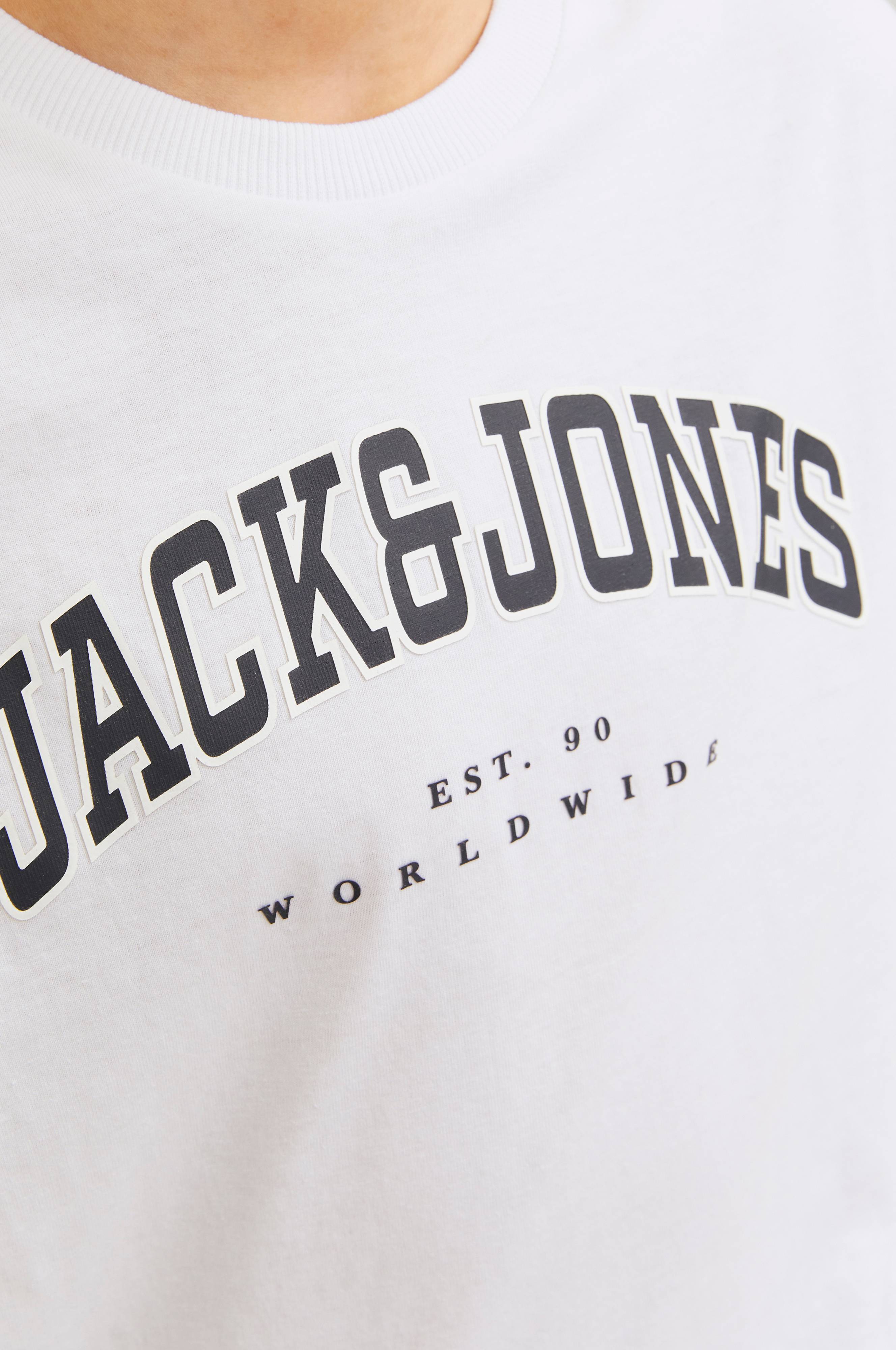 Jack&Jones JJECALEB Varsity Tee SS O-Neck Noos, Black, XS