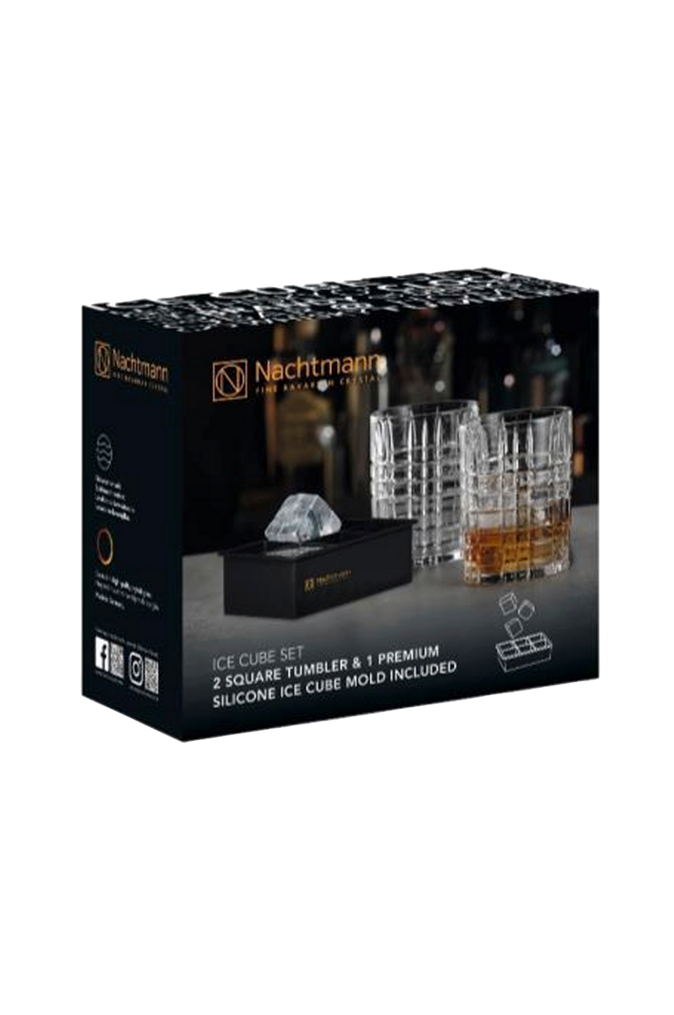 Nachtmann Set med whisky och isbitar Square, transparent från Nachtmann, bild 5