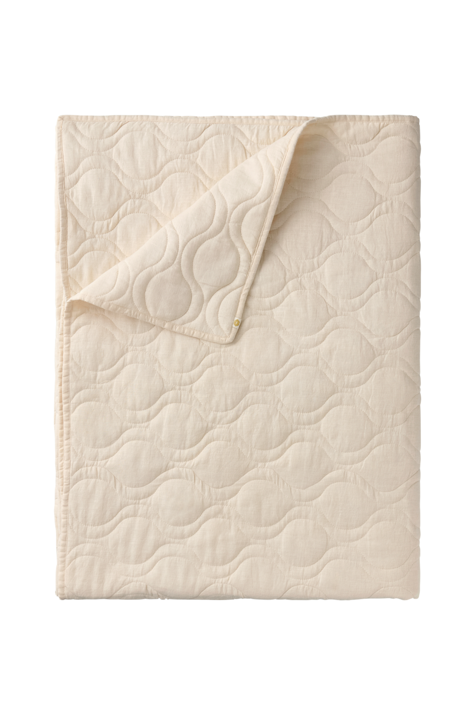 Ellos Home Överkast Elly Quilted i återvunnet halvlinne, vit från Ellos Home, bild 2